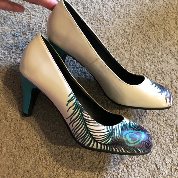 T.U.K Shoes - Peacock heels